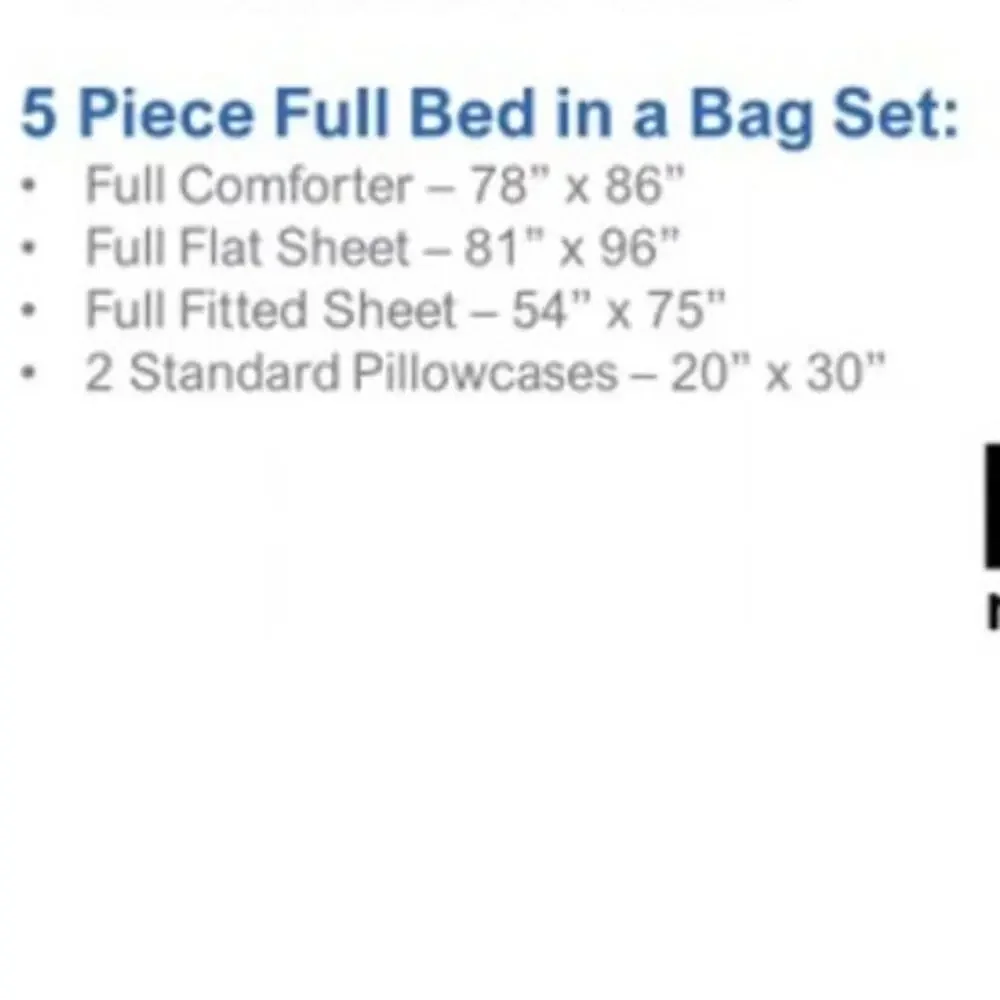NEW Pokemon 5 Piece Full Double Bedding Set Comforter + Sheets + 2 Pillowcases